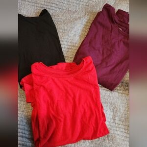 Wonder Nation  Red, Black, and Purple Long Sleeve T-Shirts Size XXL 18
